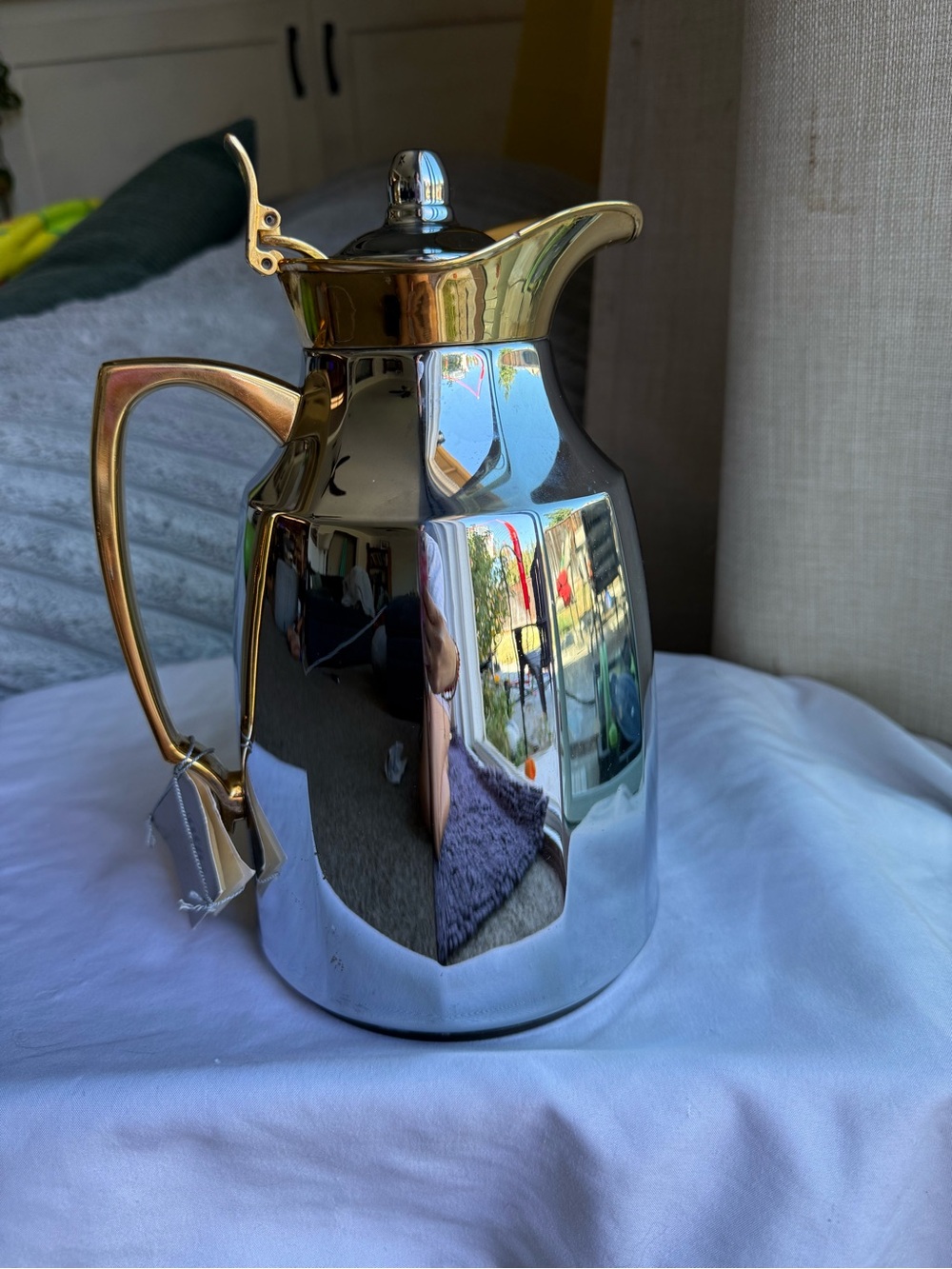 Vintage Coffee Carafe Alfi Juwel 1970’s Gold/Silver Plated Keep Hot 24 Hours